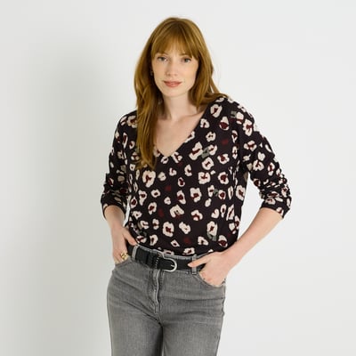 T-shirt doudou imprimé léopard GRAIN DE MALICE
