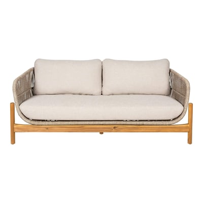 Canapé de jardin en bois d'acacia et corde IBIZA PIER IMPORT