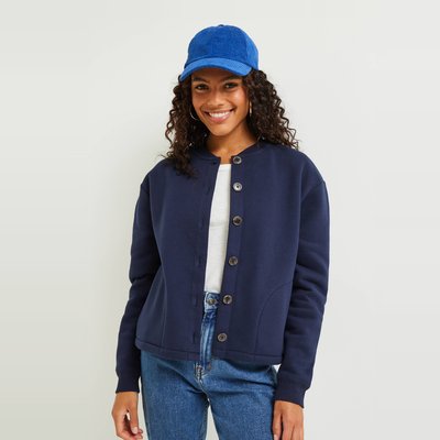 Cardigan boutonné en molleton MONOPRIX