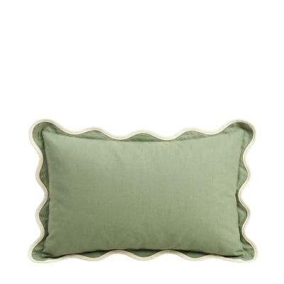 Coussin vintage contour vague 40x60cm ORNAMI