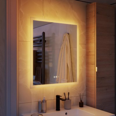 Miroir avec lumières intégrées en verre NEO LINE SENSEA