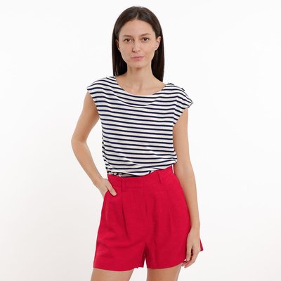 Short rouge taille haute La Redoute