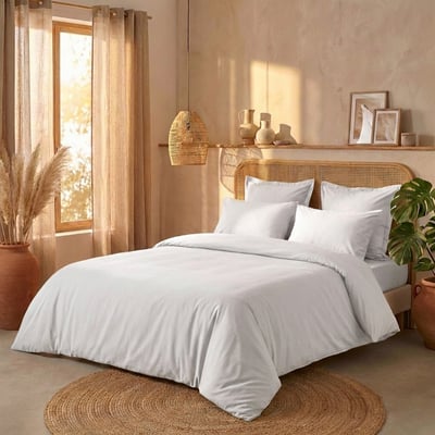 Parure de lit - Housse de couette en Percale de Coton EDEN