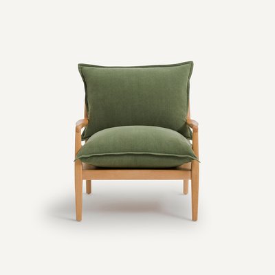Fauteuil tissu coton/lin, Dilma AM.PM