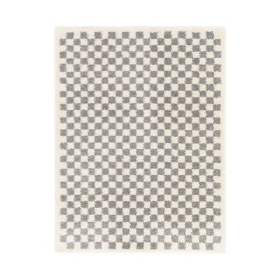 Tapis à poil haut doux et confortable CHECKERS AFK LIVING