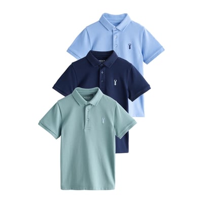 Polo à manches courtes, lot de 3 NEXT
