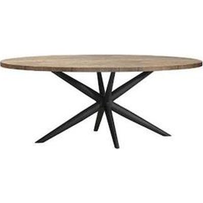 Table de salon métal et bois, Vintage RECOLLECTION
