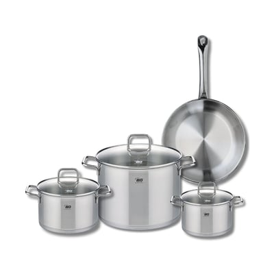 Batterie 1 poêle 28cm + 3 faitouts 16/20/26cm PROFI CITRIN ELO