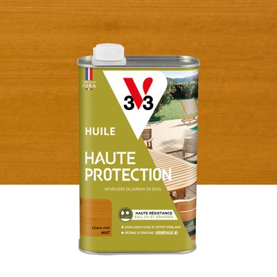 Huile extérieur Haute protection bois Mat, Les teintes bois clair V33