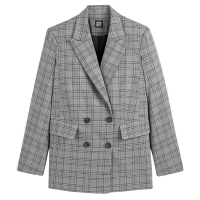Blazer coupe ample, à carreaux Prince de Galles LA REDOUTE COLLECTIONS