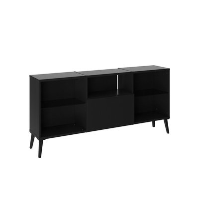 Meuble TV modulable 1 Tiroir 5 Niches - Dark CALICOSY