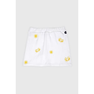 Jupe-culotte brodée en coton ARMOR-LUX