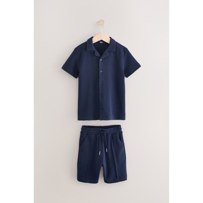 Chemise texturée col revers et short ensemble NEXT