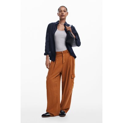 Desigual - Pantalon cargo fluide DESIGUAL