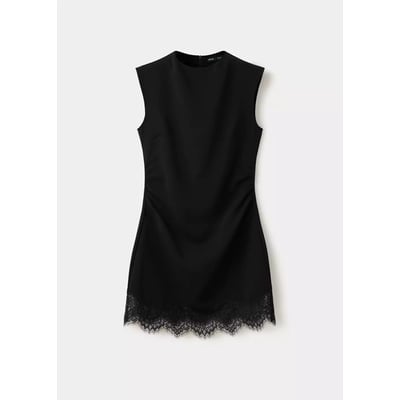 Robe courte dentelle MANGO