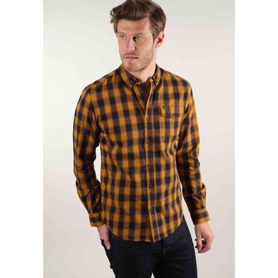 Chemise a carreaux jaune homme La Redoute