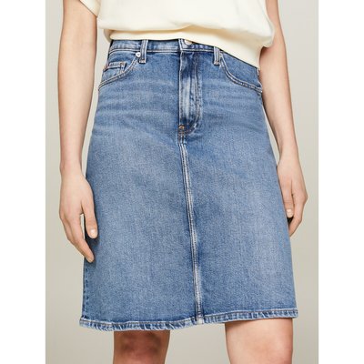 Knee length denim skirt La Redoute