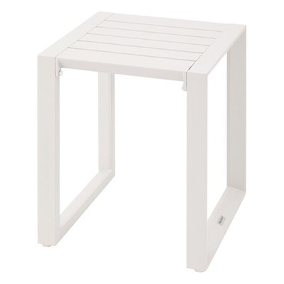 Table de jardin d'appoint carrée en aluminium EVASION HESPERIDE