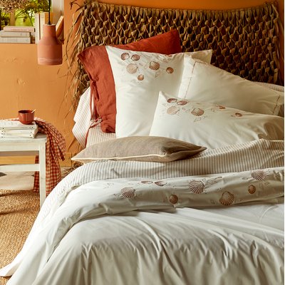 Housse de couette brodée TRESOR NACRE SYLVIE THIRIEZ