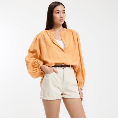 Loose-Fitting Blouse, Round Neck, Long Sleeves LA REDOUTE COLLECTIONS