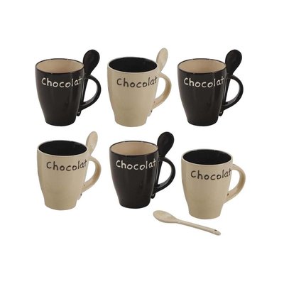 Mug à chocolat en grès (Lot de 6) AUBRY GASPARD