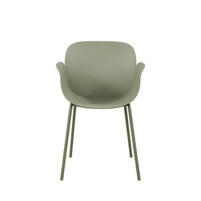 Lot de 4 fauteuils de table intérieur et extérieur en plastique et métal - Acapulco DRAWER