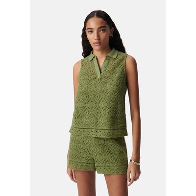Top coton bio dentelle crochet IKKS