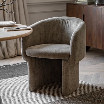Harlow Sculptural Corduroy Dining Chair SO'HOME
