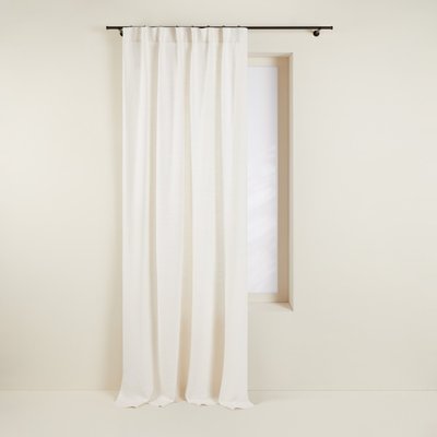Rideau Aubin Tamisant en Lin épais 100% Beige 350x275 cm MADURA