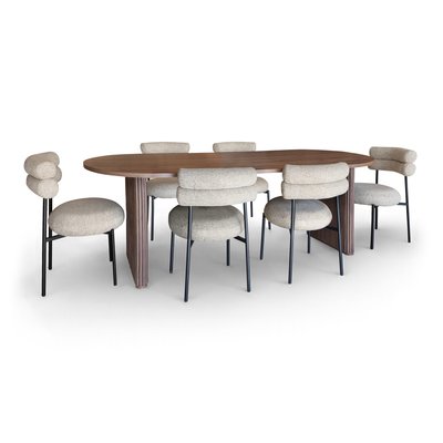 Ensemble table et 6 chaises, GINA NOW'S HOME
