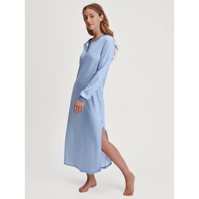 Chemise de nuit manches longues Coton MIDNIGHT STRIPES CALIDA