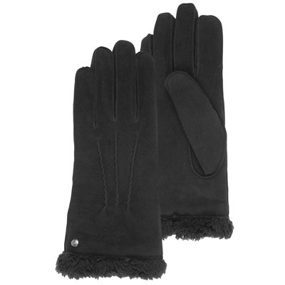 Gants en cuir de chèvre velours, doublés en imitation fourrure ISOTONER