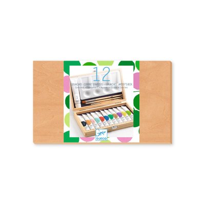 Les couleurs des grands - 12 Gouaches - Coffret d'artiste DJECO