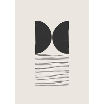 Tableau sur toile demies-sphères abstraites 45x65 cm CEANOTHE