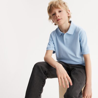 Poloshirt mit kurzen Ärmeln, Pikee aus Bio-Baumwolle LA REDOUTE COLLECTIONS