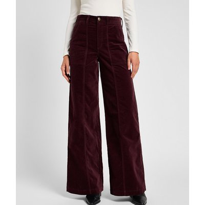Jean bordeaux femme taille haute La Redoute