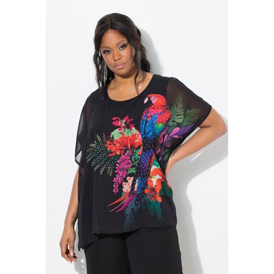 Blouse doublée, motif perroquets ULLA POPKEN