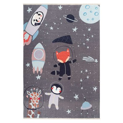 Tapis à poils courts coton motif enfant - My Greta ONE COUTURE