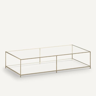 Table basse rectangulaire verre trempé, Sybil AM.PM