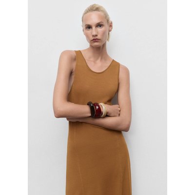 Robe longue maille MANGO