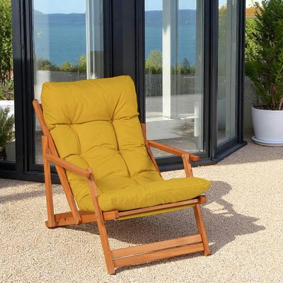 Chilienne jaune pliante - grand confort SORA PIER IMPORT