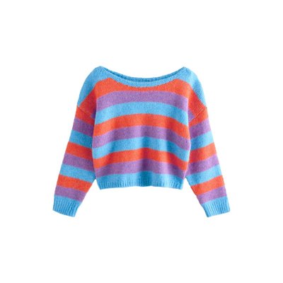 Pull bardot en maille contenant de l’alpaga NEXT