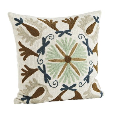 Housse de coussin brodé motif persan floral MADAM STOLTZ