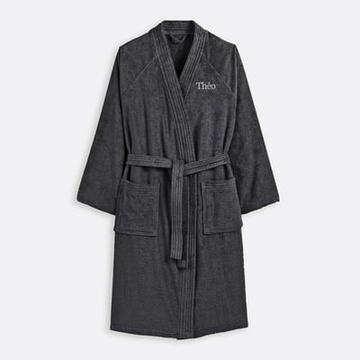 Peignoir éponge col kimono personnalisé, Haxel LA REDOUTE INTERIEURS