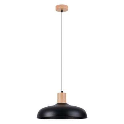 Suspension Acier Noir E27 1 Indy EDEN