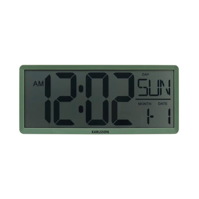 Horloge Murale Thermoplaste RETRO LCD KARLSSON
