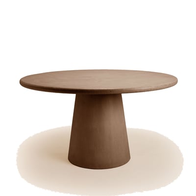 Table À Manger en Enduit minéral à l'effet béton ELIZ MADURA