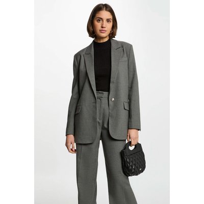 Veste longue détails cloutés MORGAN
