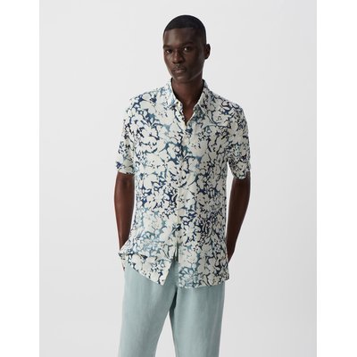 Chemise REGULAR en viscose floral aquarellé IKKS