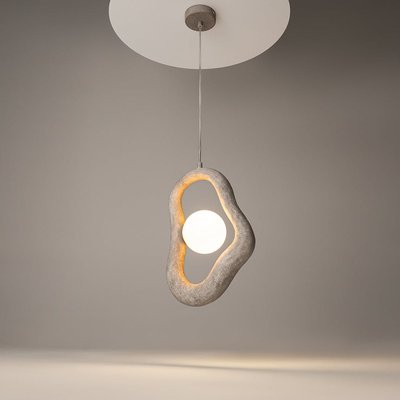 Suspension design effet béton gris – globe central LULING PIER IMPORT